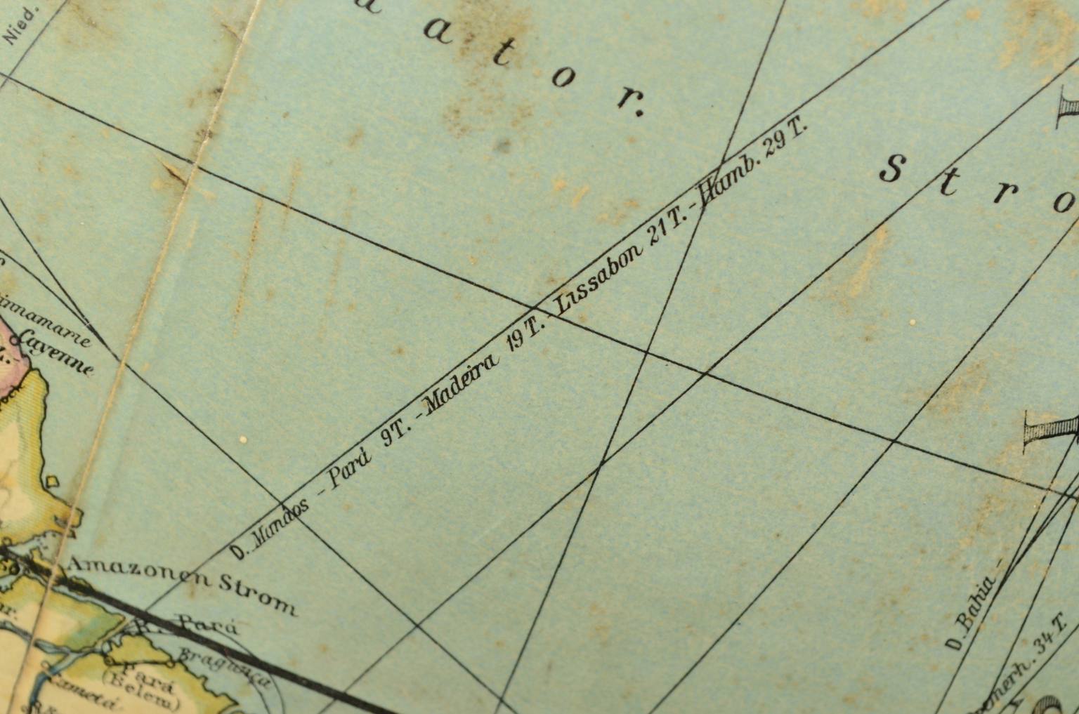 Globi-mappamondi antichi/1795-Globo Columbus 1920