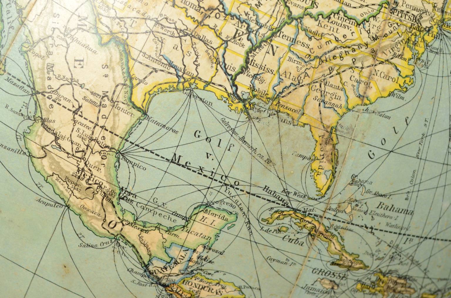 Globi-mappamondi antichi/1795-Globo Columbus 1920