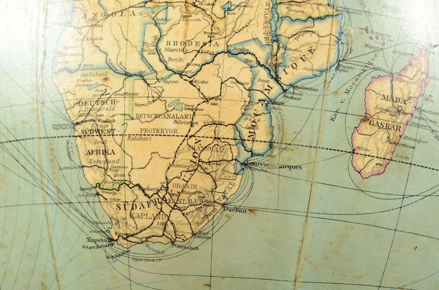 Globi-mappamondi antichi/1795-Globo Columbus 1920