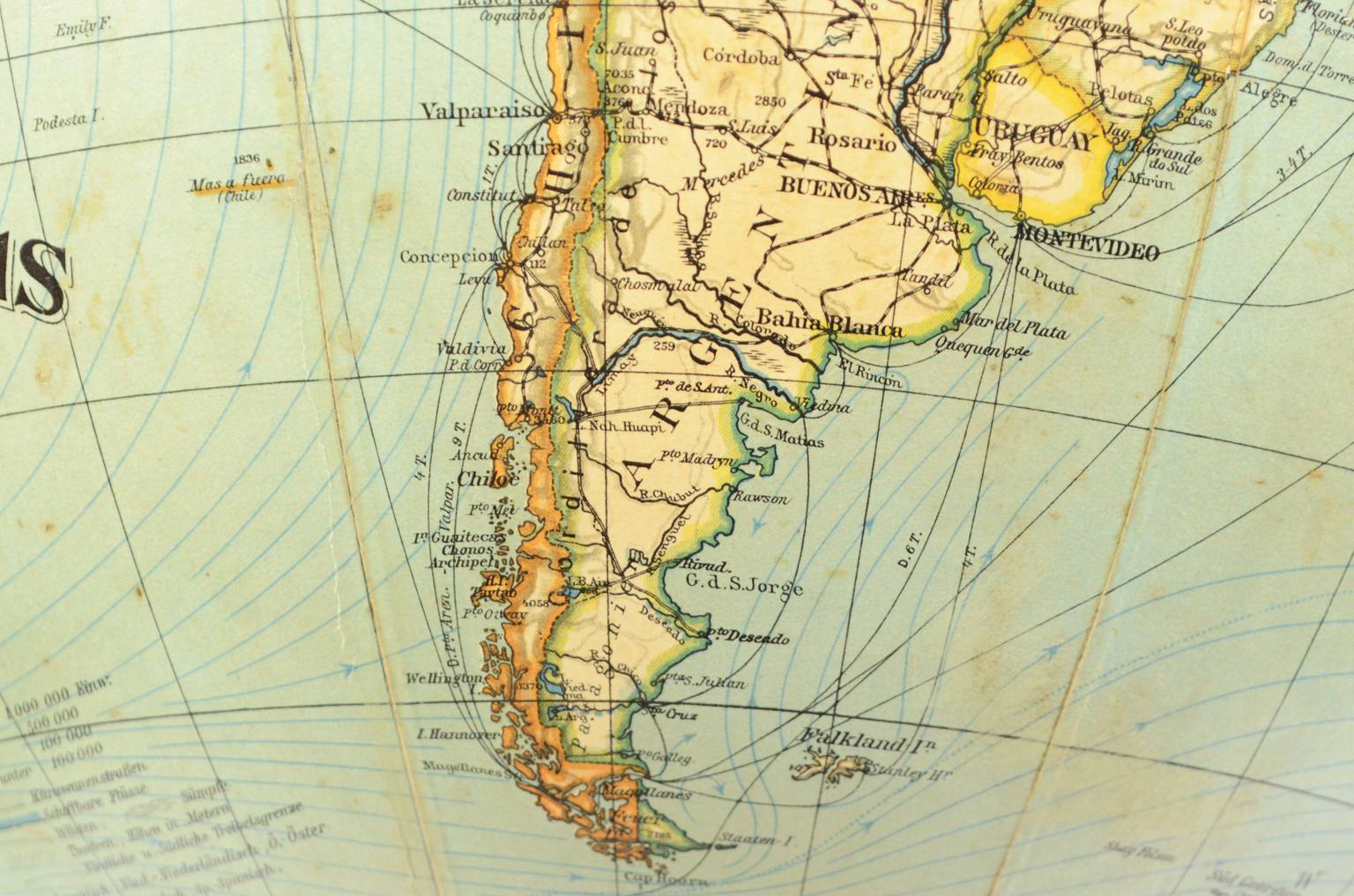 Globi-mappamondi antichi/1795-Globo Columbus 1920