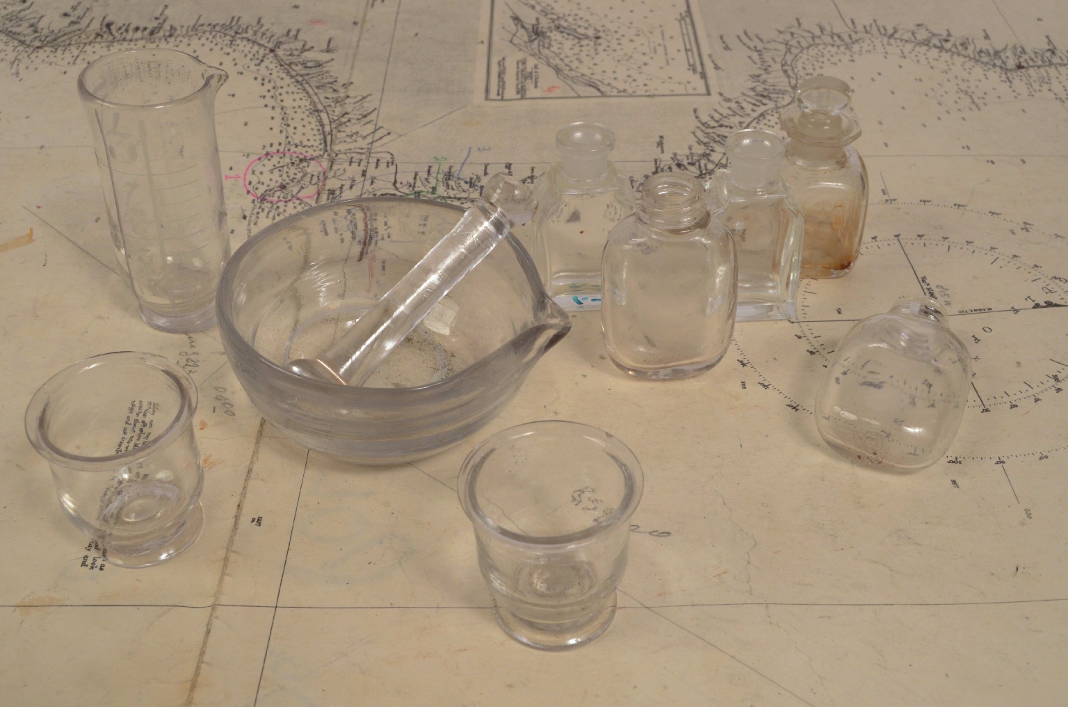 Old medical instruments/1X-Apothecary Cabinet