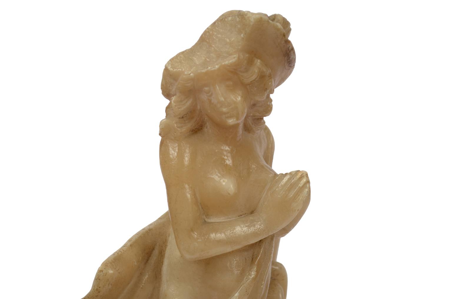 Nautical antiques/2473-Alabaster sculpture