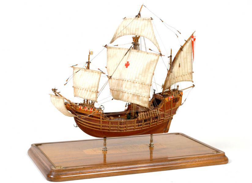 Antiquariato nautico/2488-Modellino antico caracca
