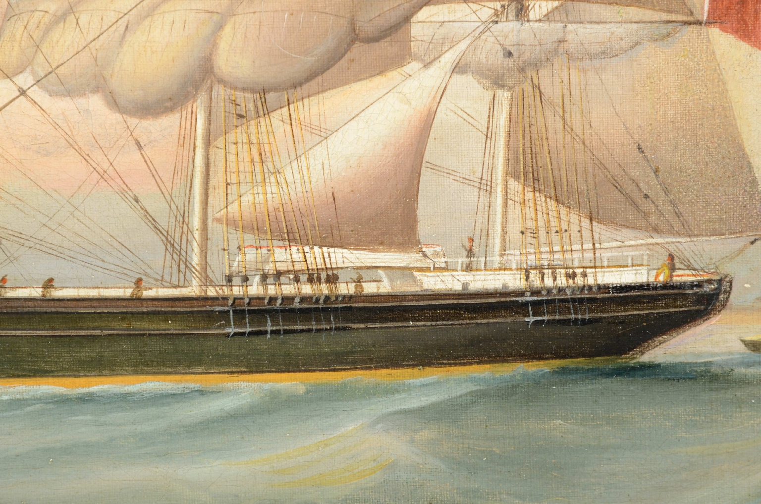 Antiquariato nautico/25220-Olio su Tela