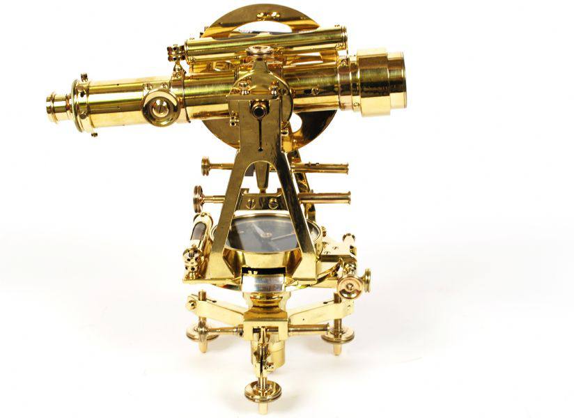 Strumenti di misura antichi/2573-Teodolite antico XIX sec