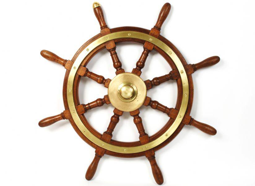 Antiquariato nautico/2718-Timone inglese XIX sec