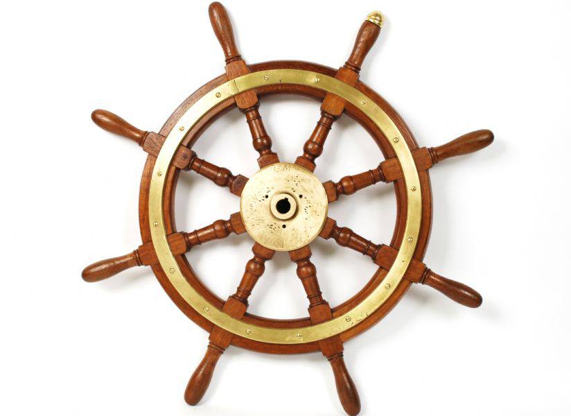 Antiquariato nautico/2718-Timone inglese XIX sec