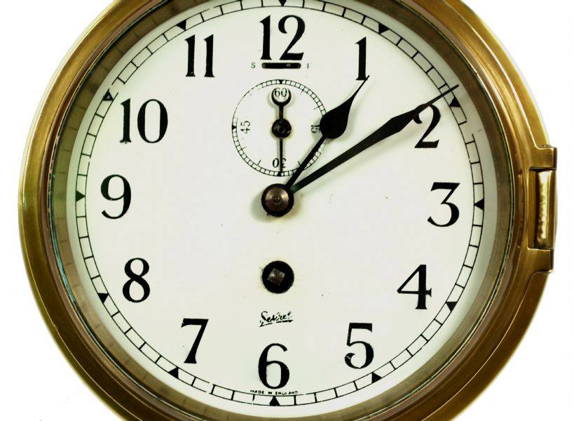Nautical antiques/3115-Antique ship clock