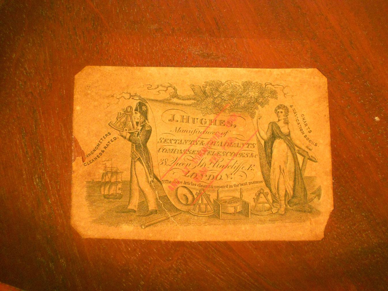 Antiquariato nautico/3850-Sestante Hughes London