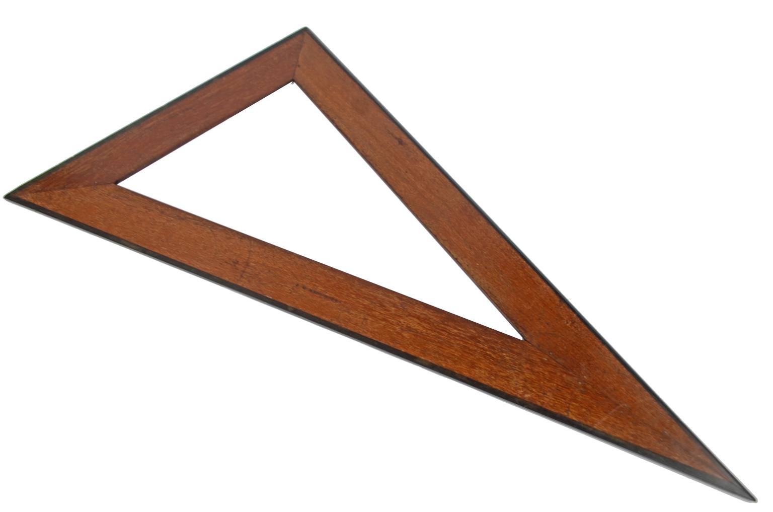 Strumenti di misura antichi/4008-Squadra mogano