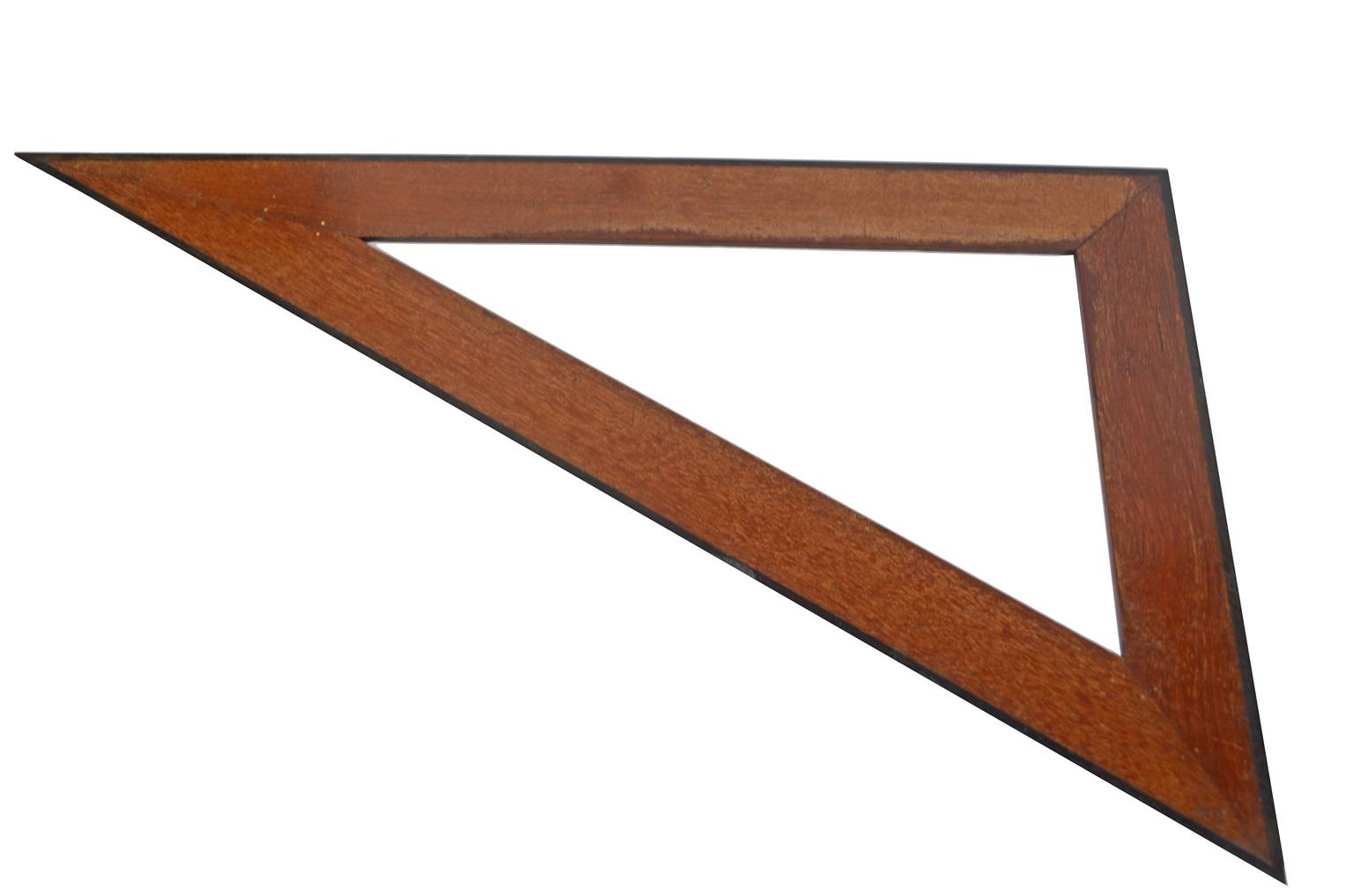 Strumenti di misura antichi/4008-Squadra mogano