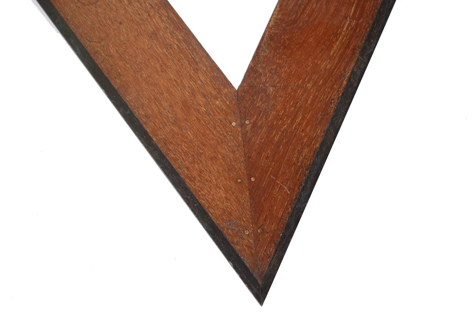 Strumenti di misura antichi/4008-Squadra mogano