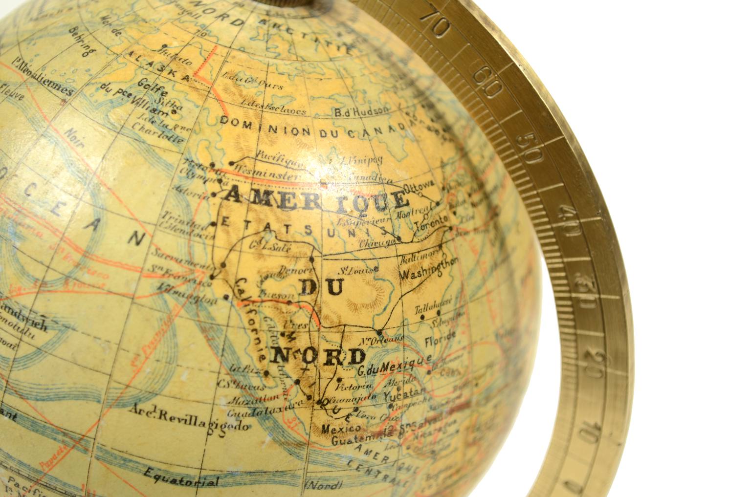 Antique globes-world maps/4582-French globe