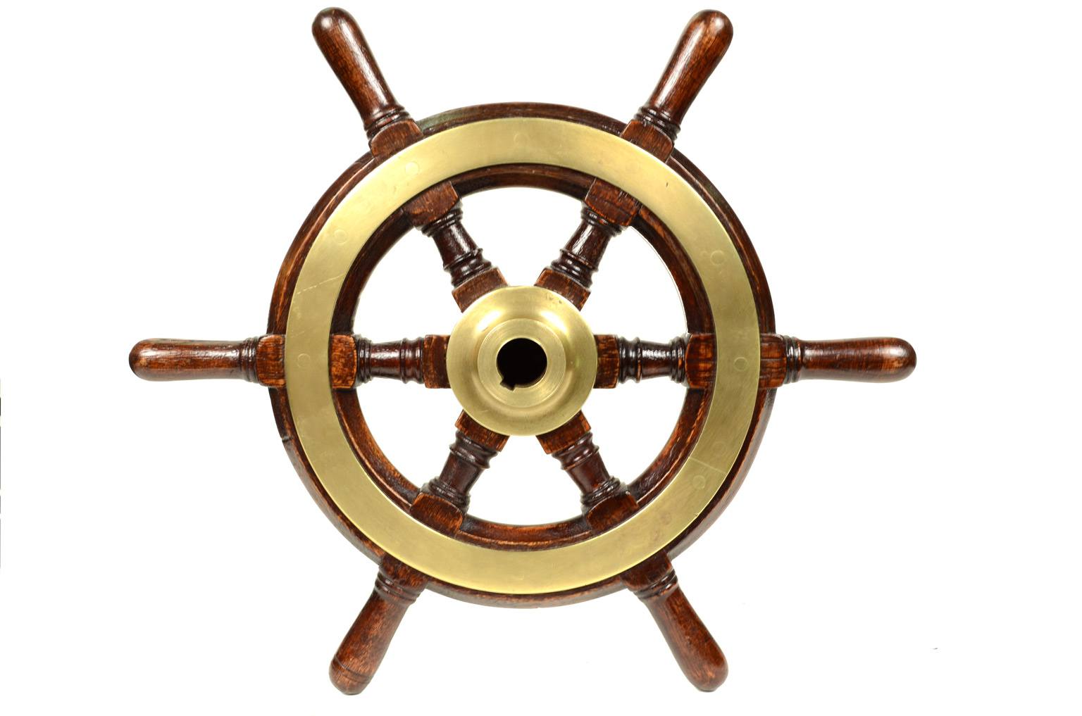 Antiquariato nautico/4773-Antico timone