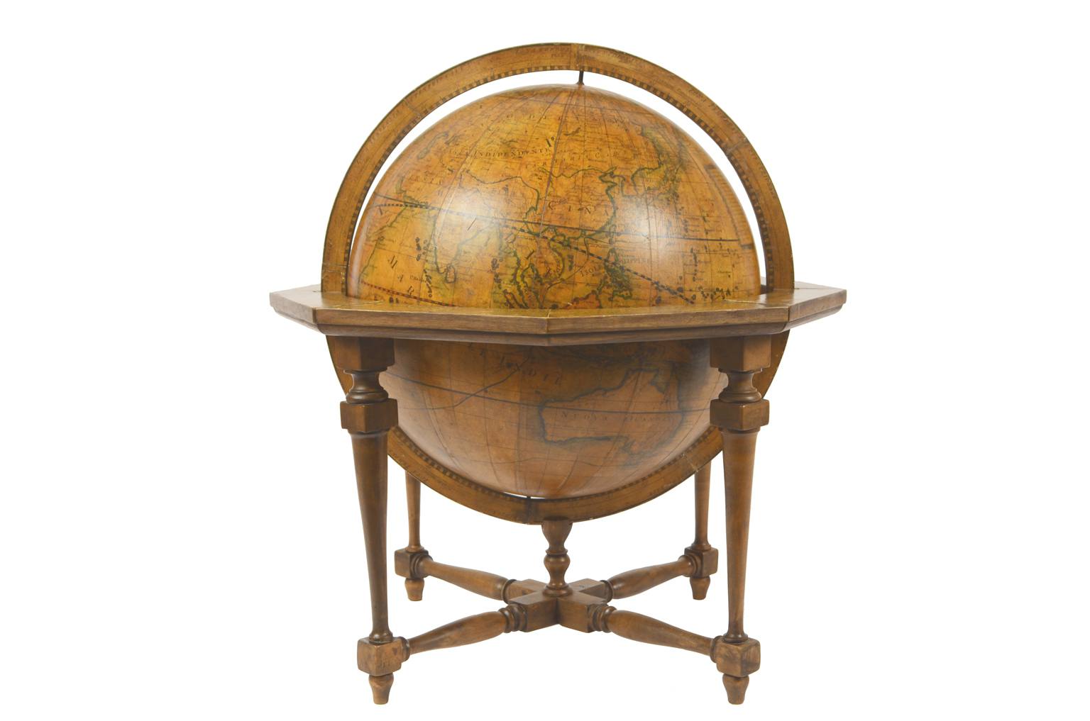 Antique globes-world maps/477A-Antique globe Cassini