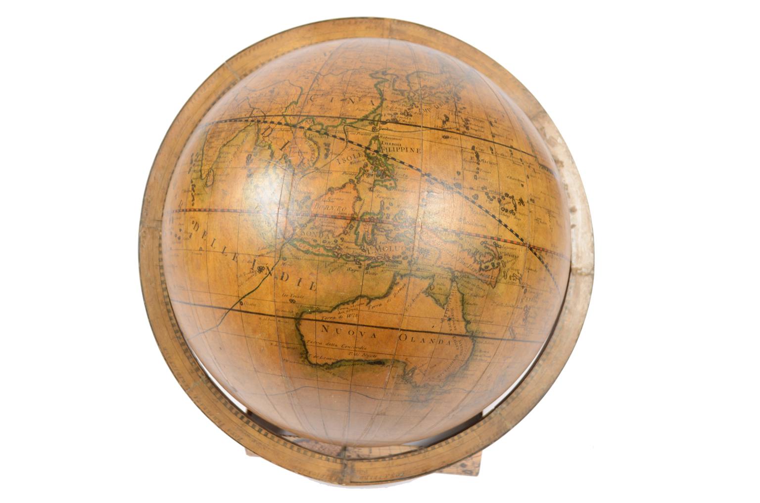 Antique globes-world maps/477A-Antique globe Cassini