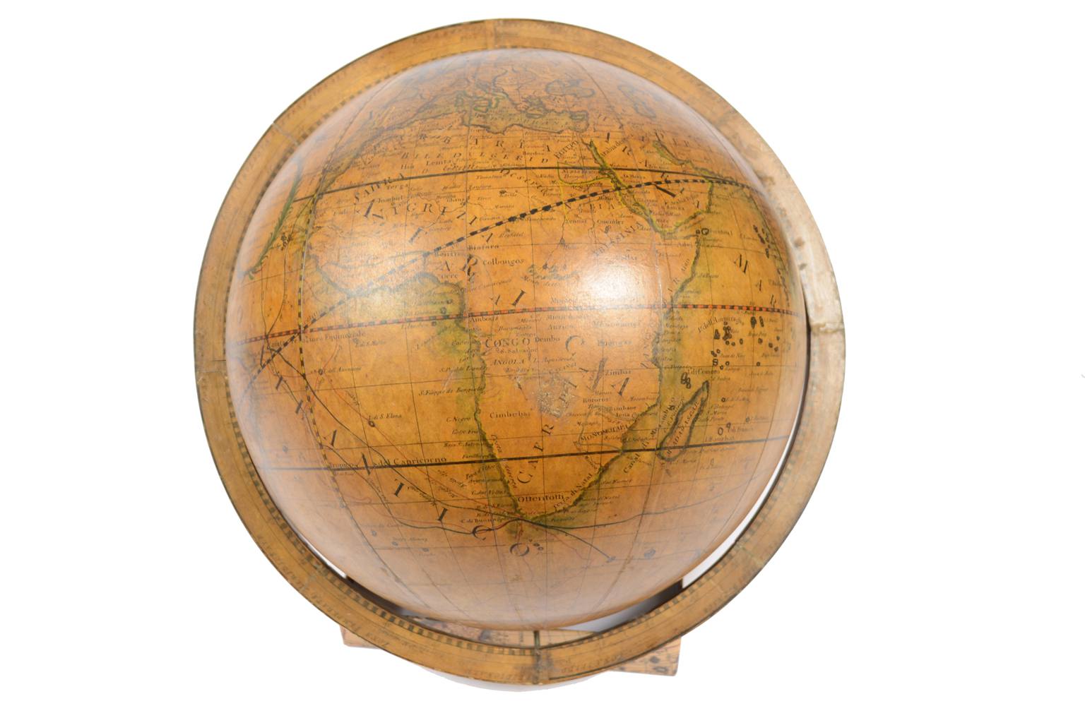 Antique globes-world maps/477A-Antique globe Cassini