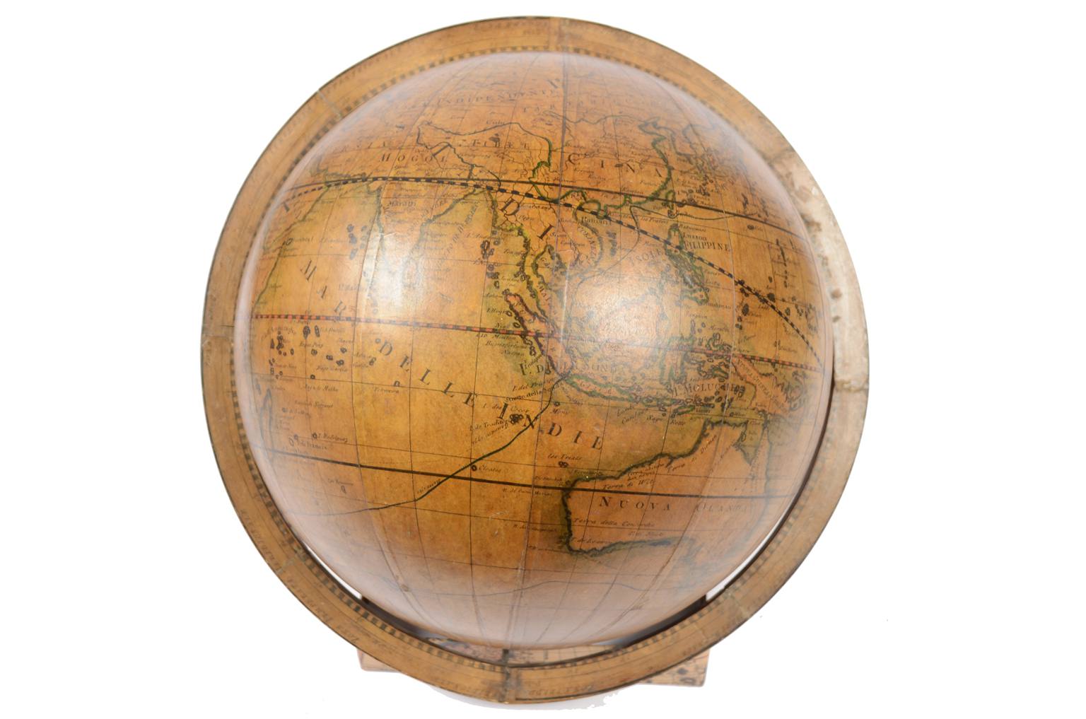 Antique globes-world maps/477A-Antique globe Cassini
