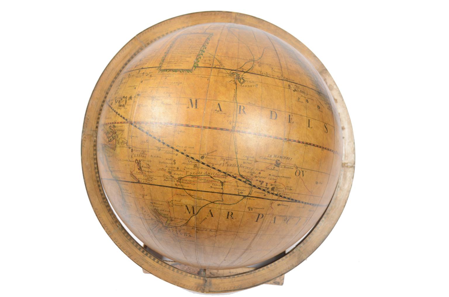 Antique globes-world maps/477A-Antique globe Cassini