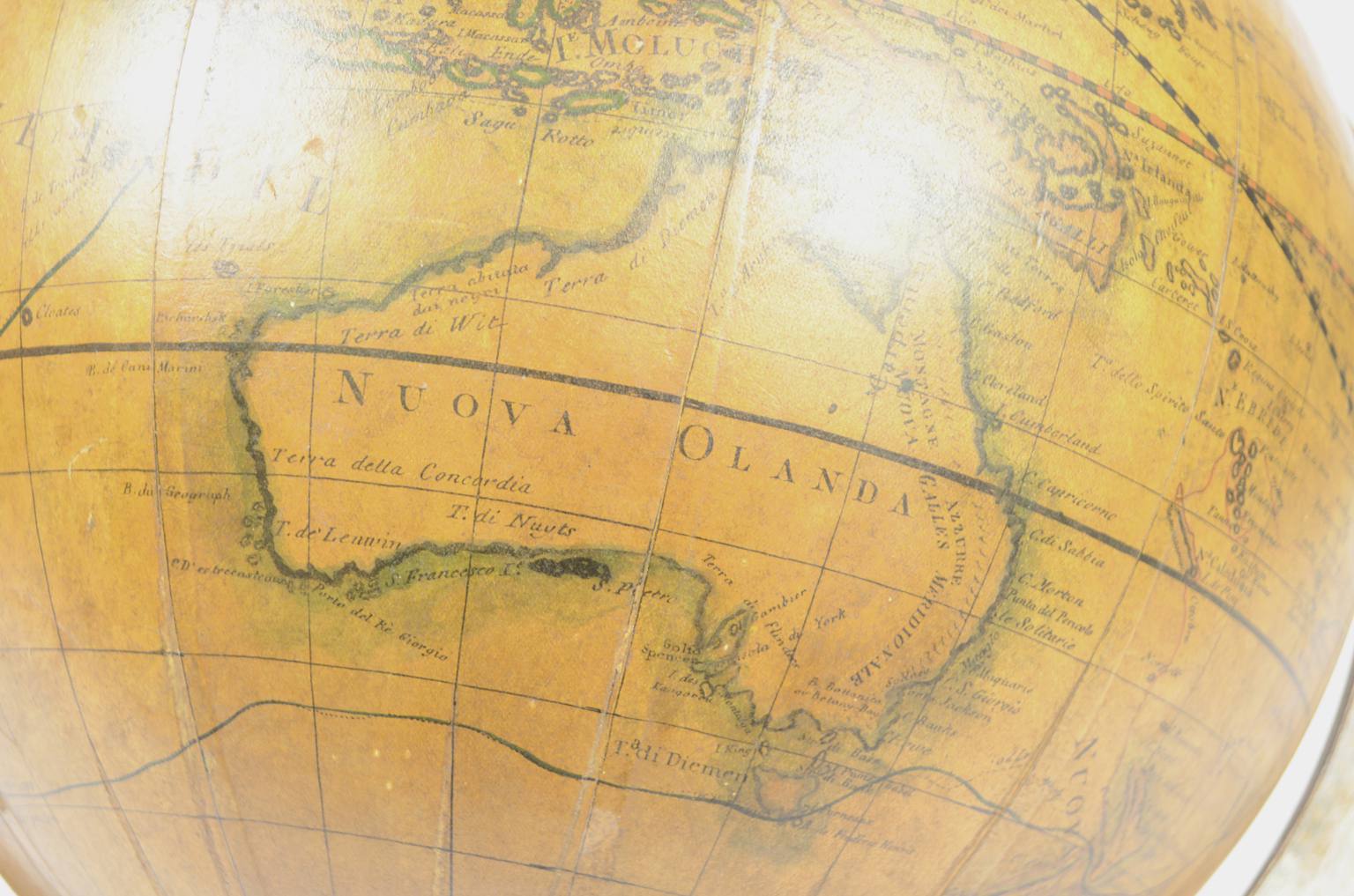 Antique globes-world maps/477A-Antique globe Cassini