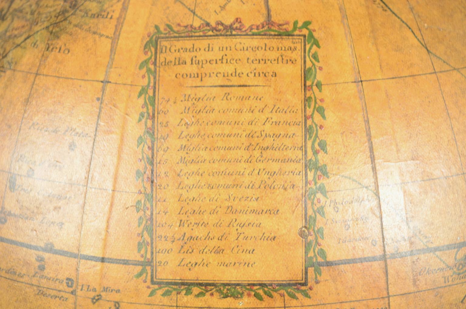 Antique globes-world maps/477A-Antique globe Cassini