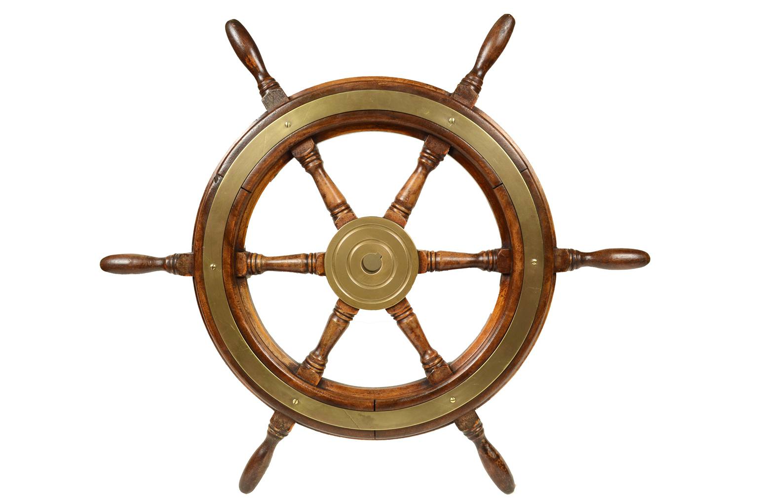 Antiquariato nautico/4858-Antico timone