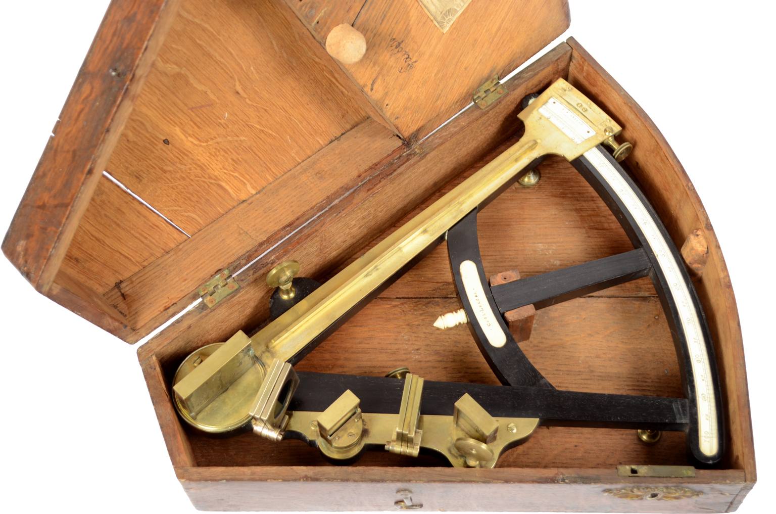 Nautical antiques/4907A-Antique Cook octant