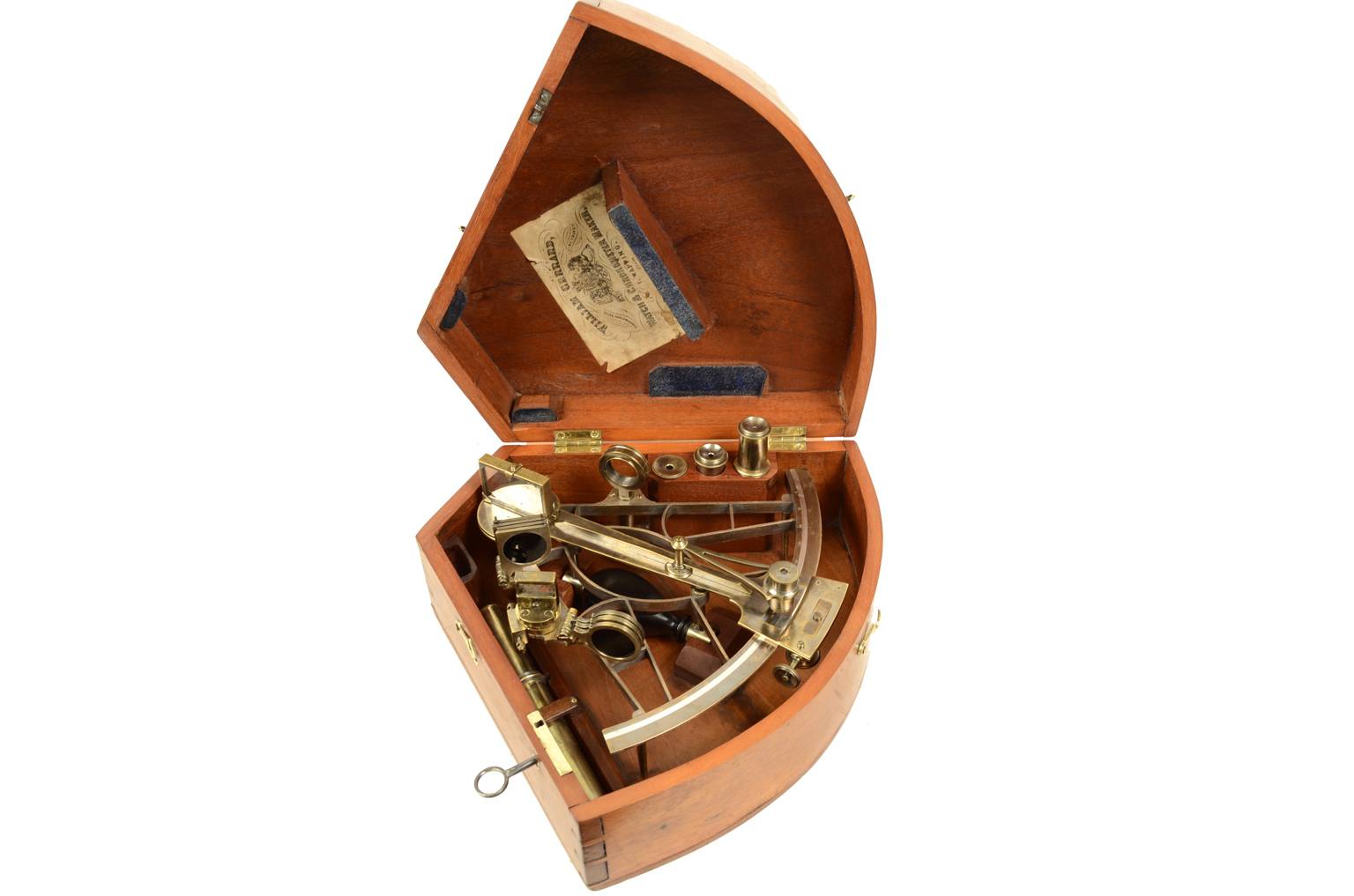 Nautical antiques/5277-English brass sextant