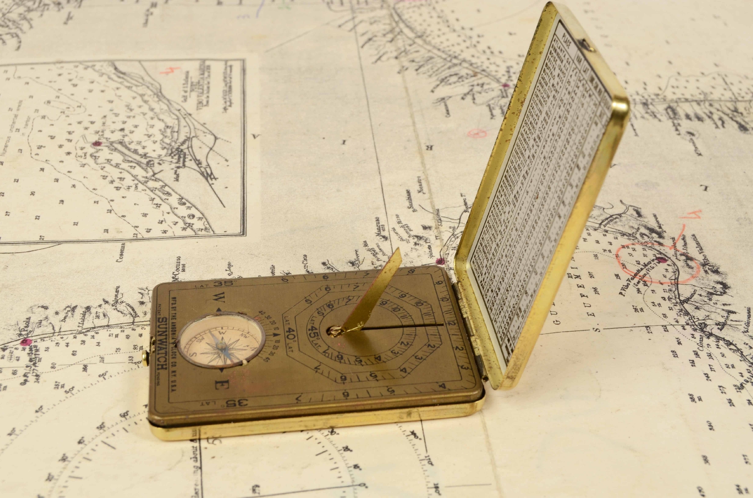 Bussole antiche/5833-Orologio Solare Bussola