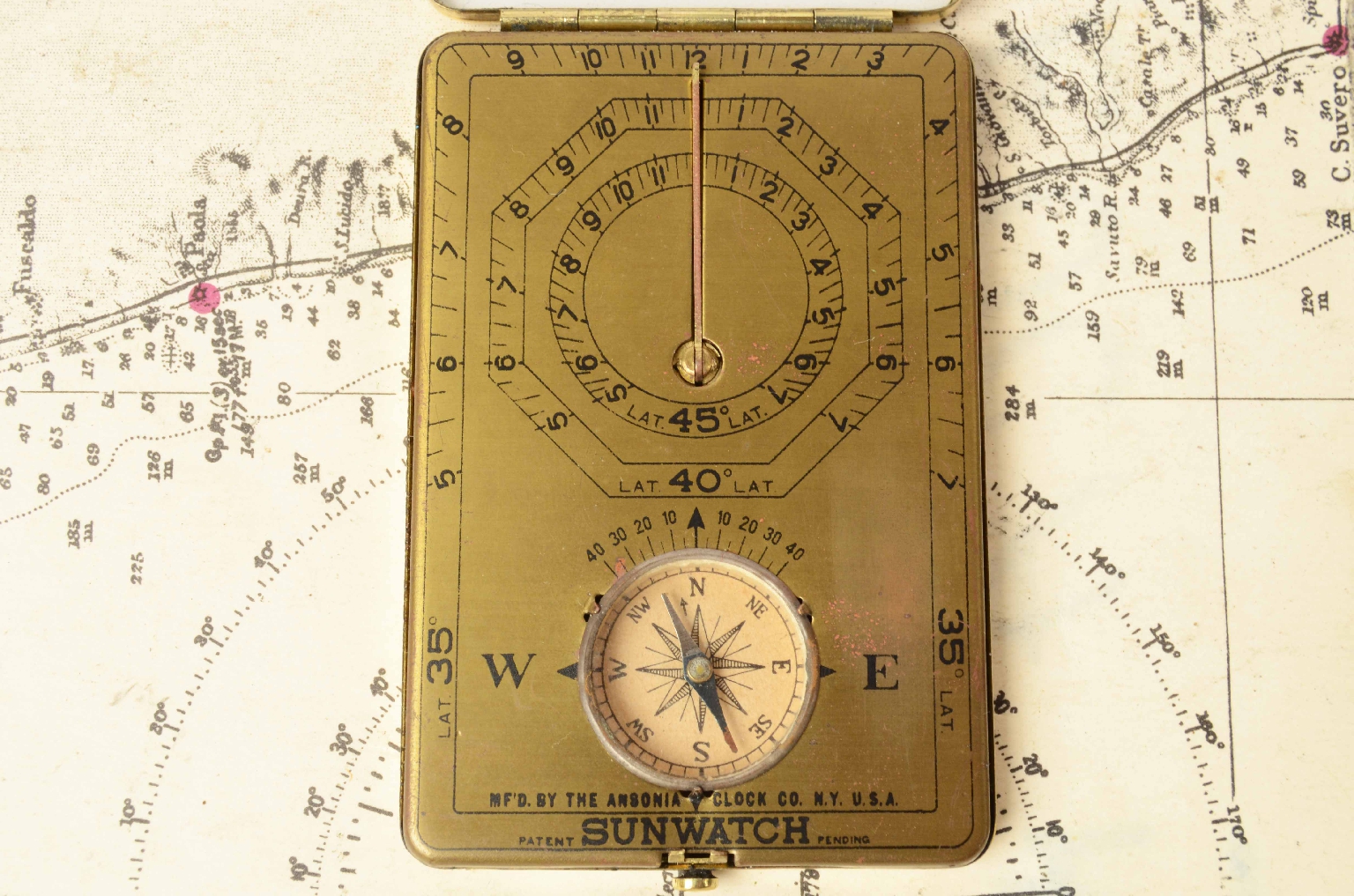 Bussole antiche/5833-Orologio Solare Bussola