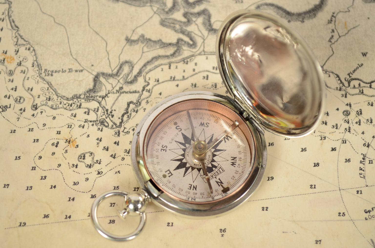 Antique compasses/6077-Antique pocket compass