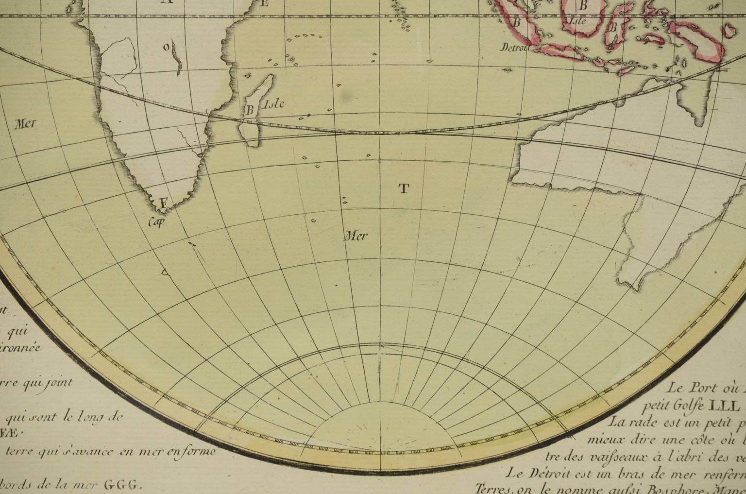Globi-mappamondi antichi/608-Carta geografica epoca