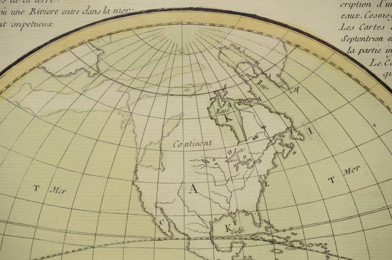 Globi-mappamondi antichi/608-Carta geografica epoca