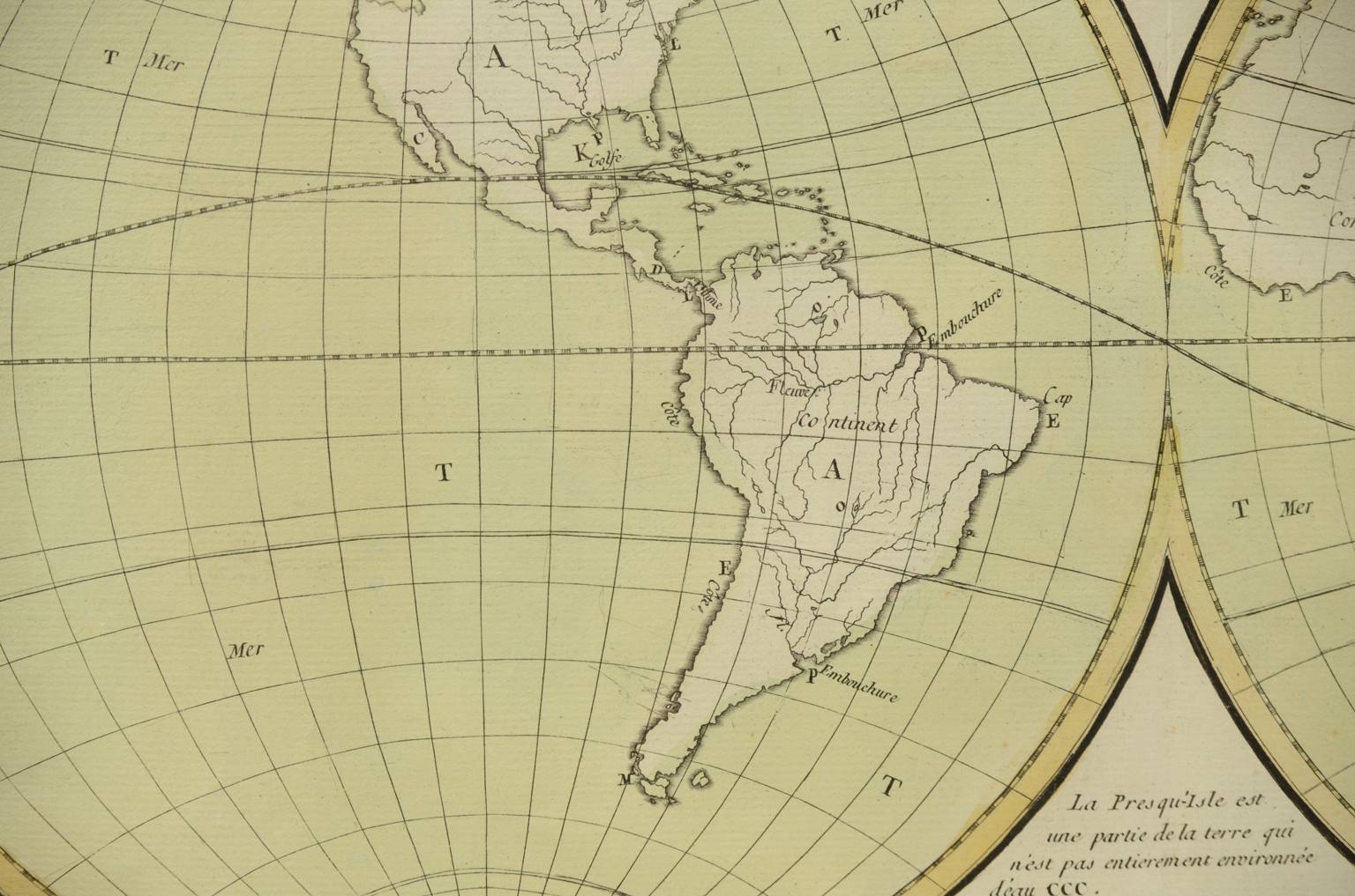 Globi-mappamondi antichi/608-Carta geografica epoca