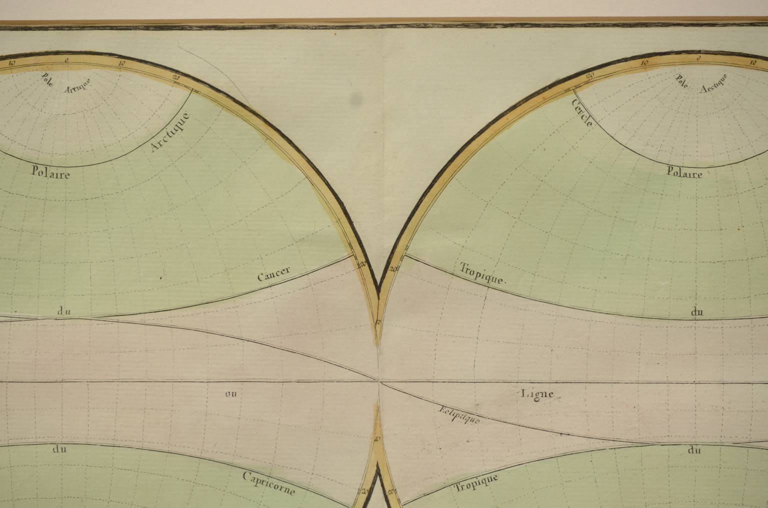 Globi-mappamondi antichi/610-Carta geografica epoca