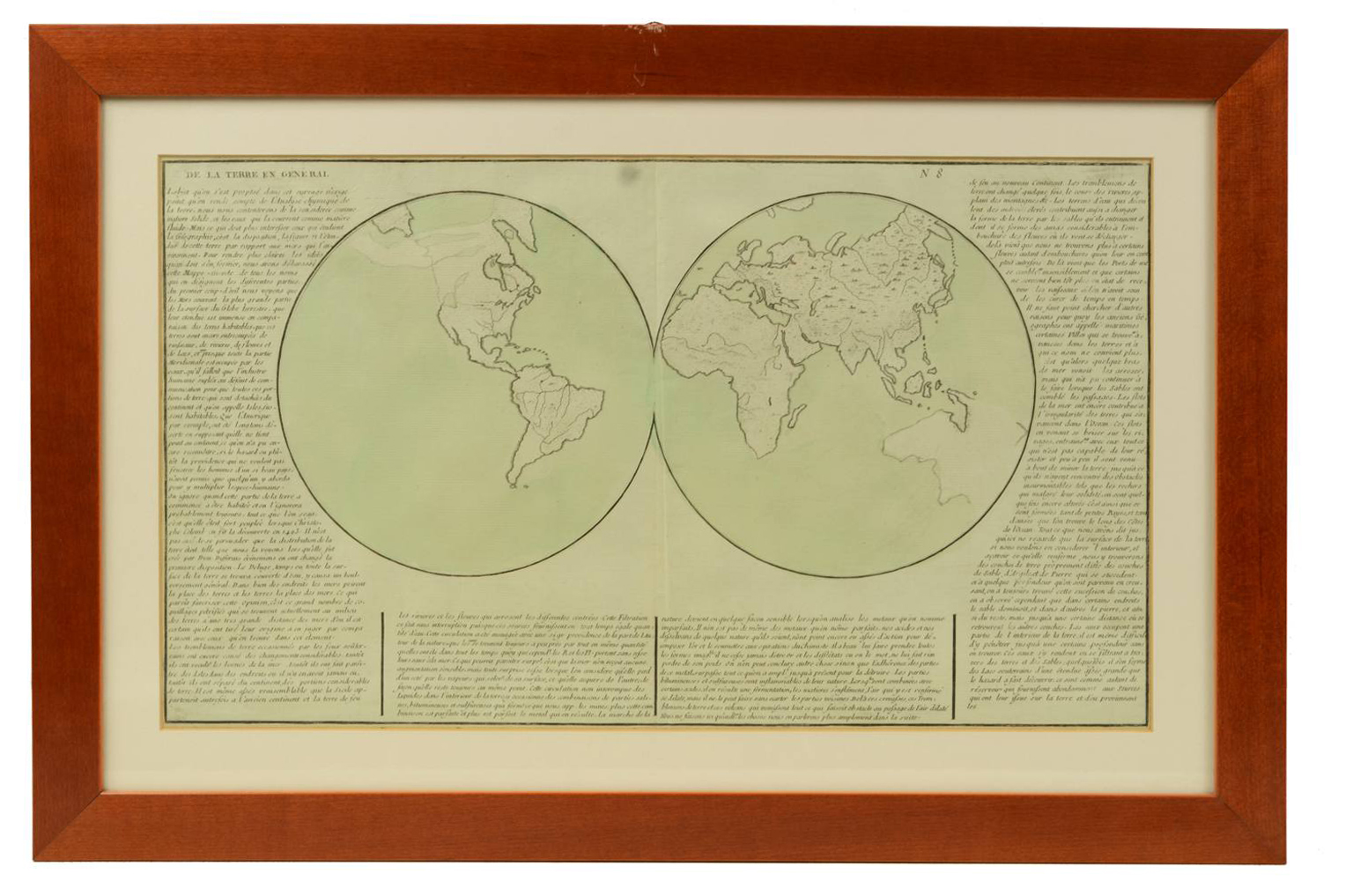 Antique globes-world maps/611-Antique geographic map