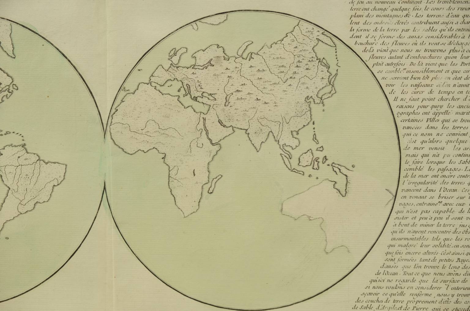 Globi-mappamondi antichi/611-Carta geografica epoca
