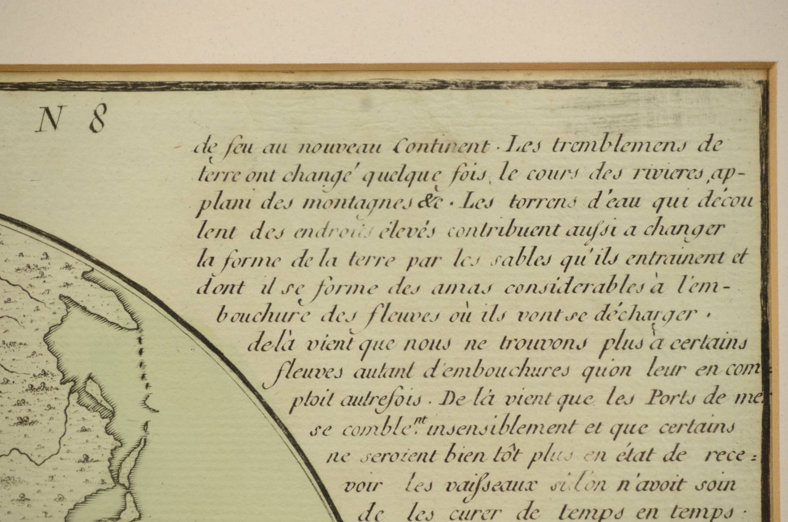 Globi-mappamondi antichi/611-Carta geografica epoca