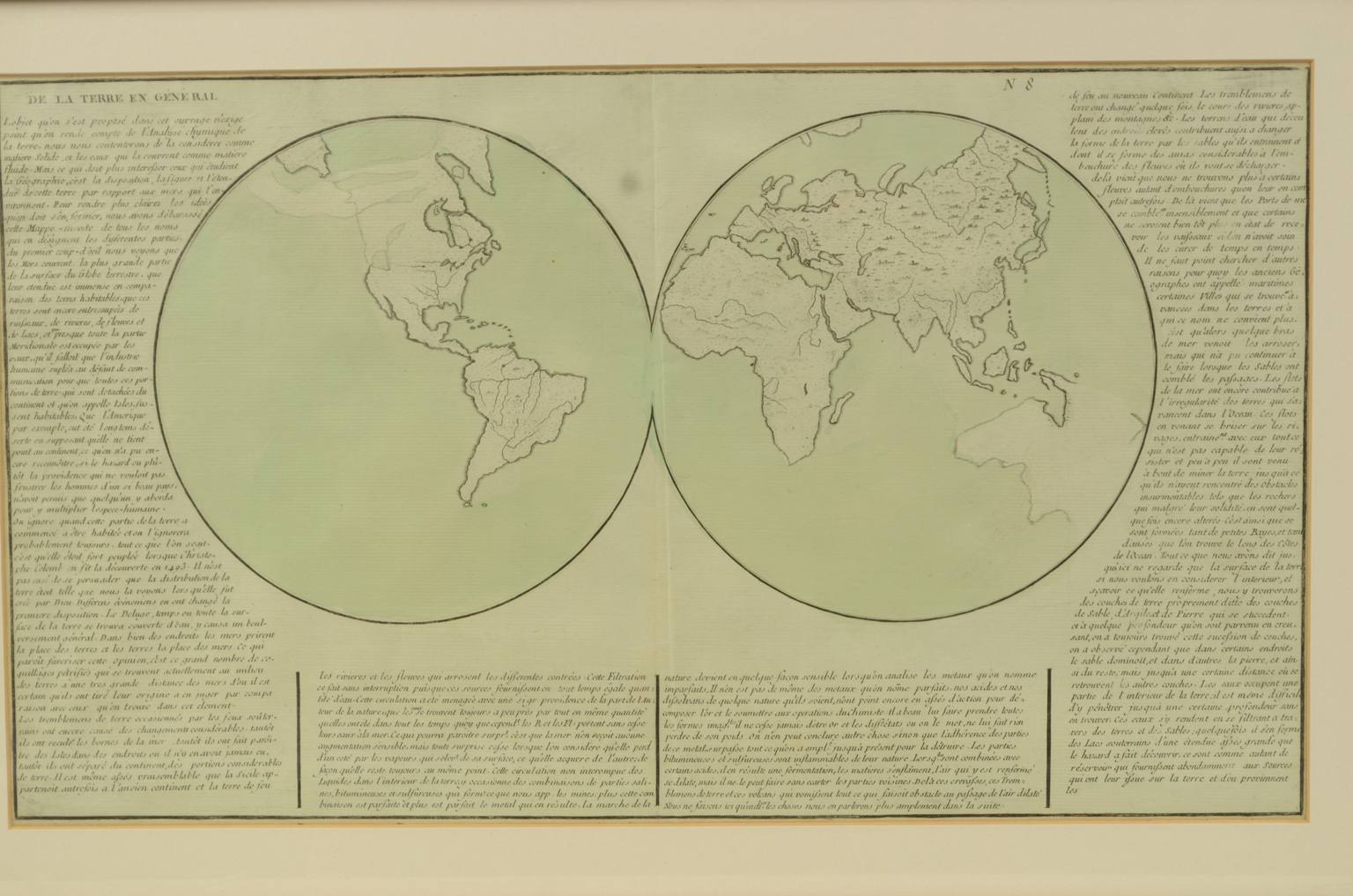 Globi-mappamondi antichi/611-Carta geografica epoca