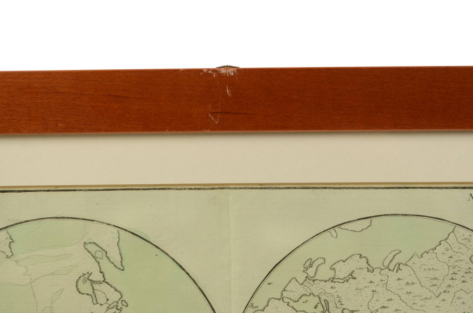 Globi-mappamondi antichi/611-Carta geografica epoca