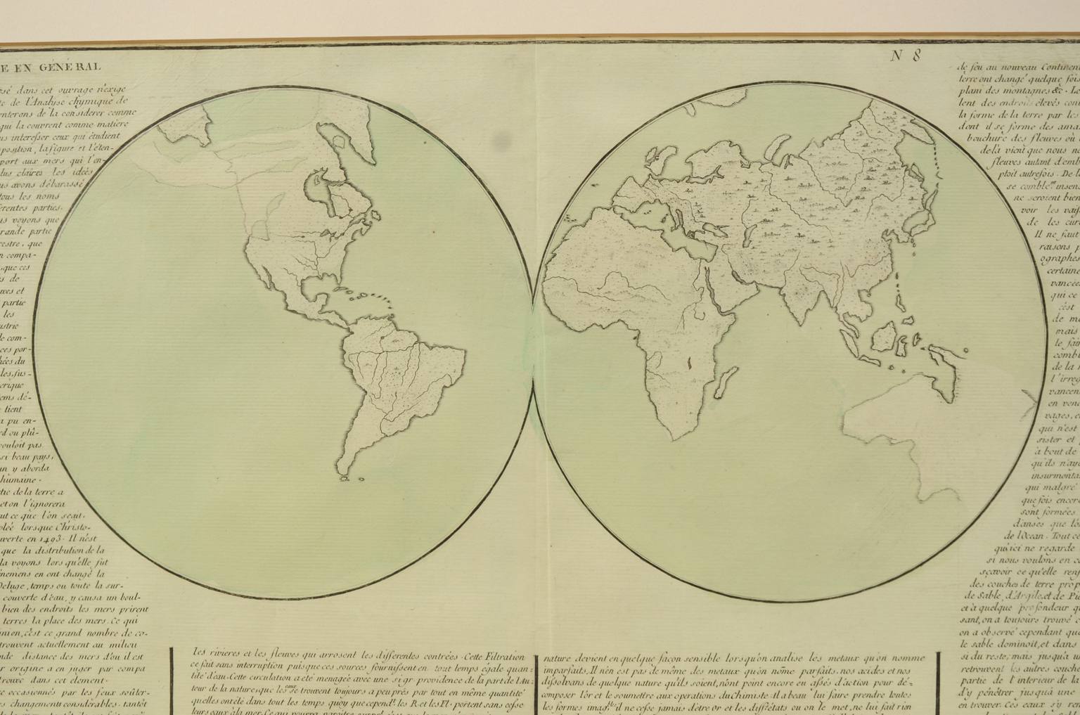 Globi-mappamondi antichi/611-Carta geografica epoca