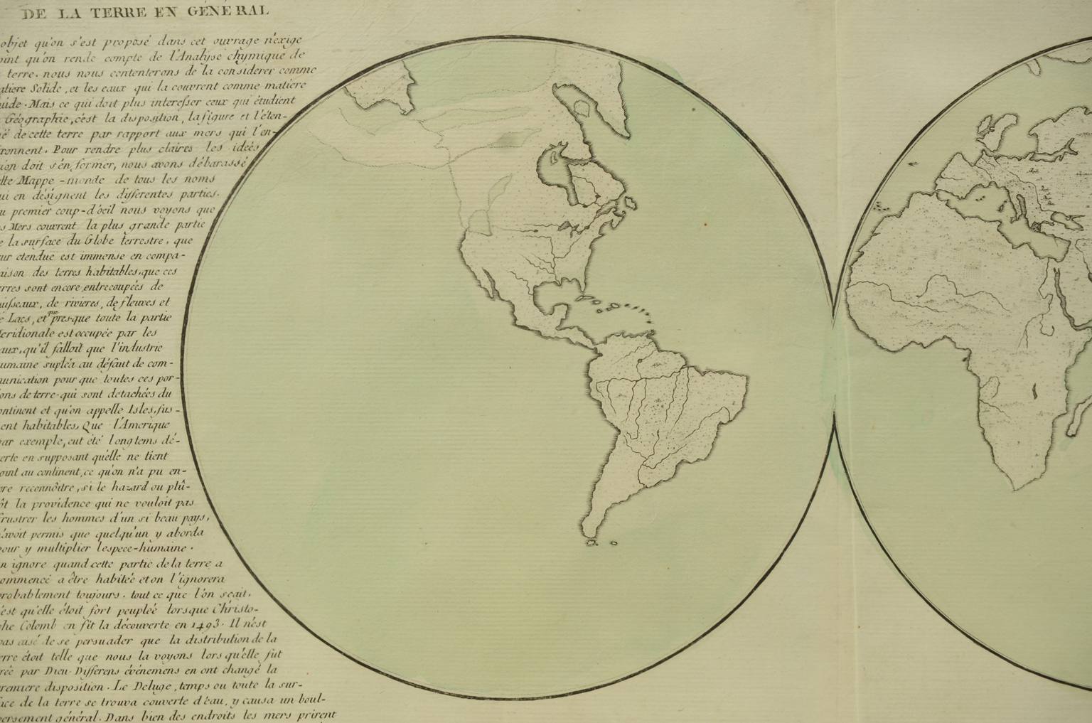 Globi-mappamondi antichi/611-Carta geografica epoca