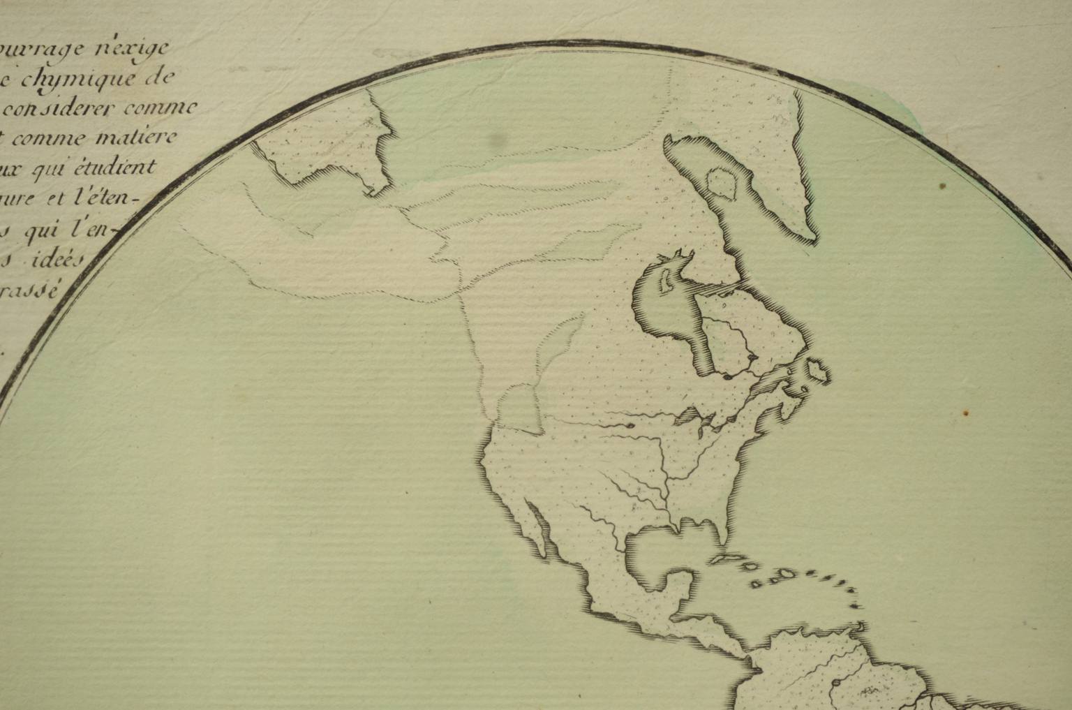 Antique globes-world maps/611-Antique geographic map