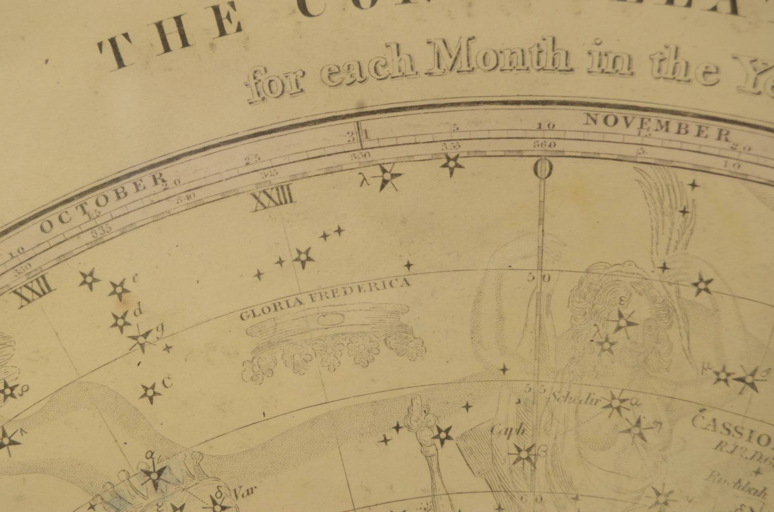 Strumenti astronomici antichi/620-Mappa costellazioni