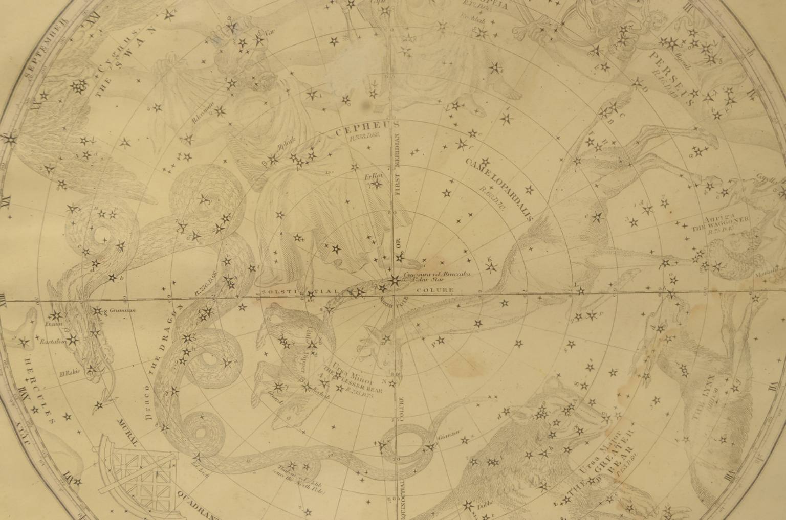 Strumenti astronomici antichi/620-Mappa costellazioni