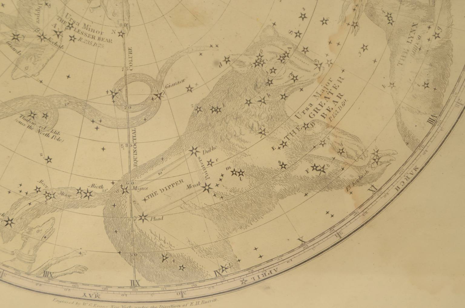 Strumenti astronomici antichi/620-Mappa costellazioni