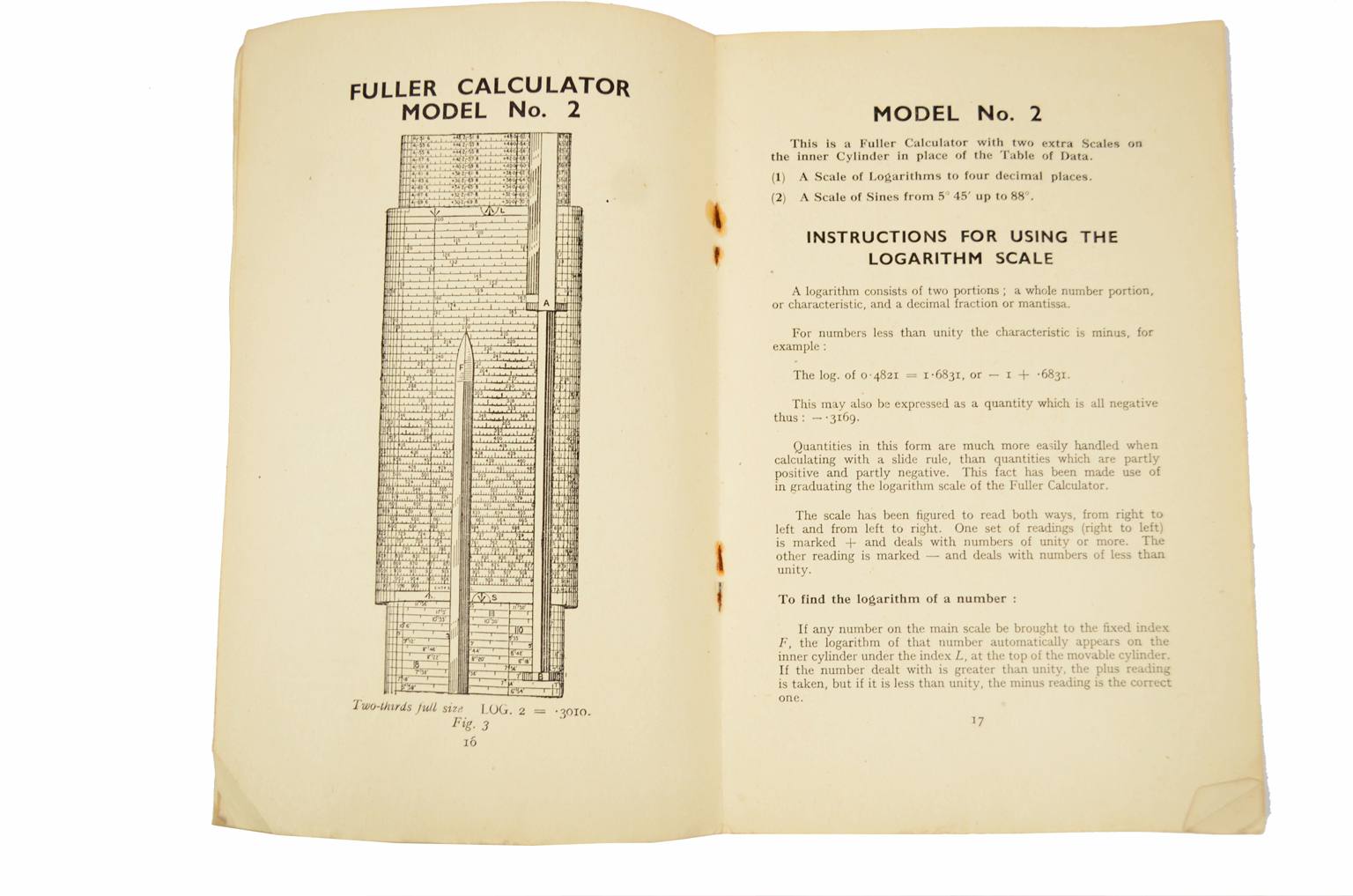 Antique measuring instruments/6229-Fuller slide rule
