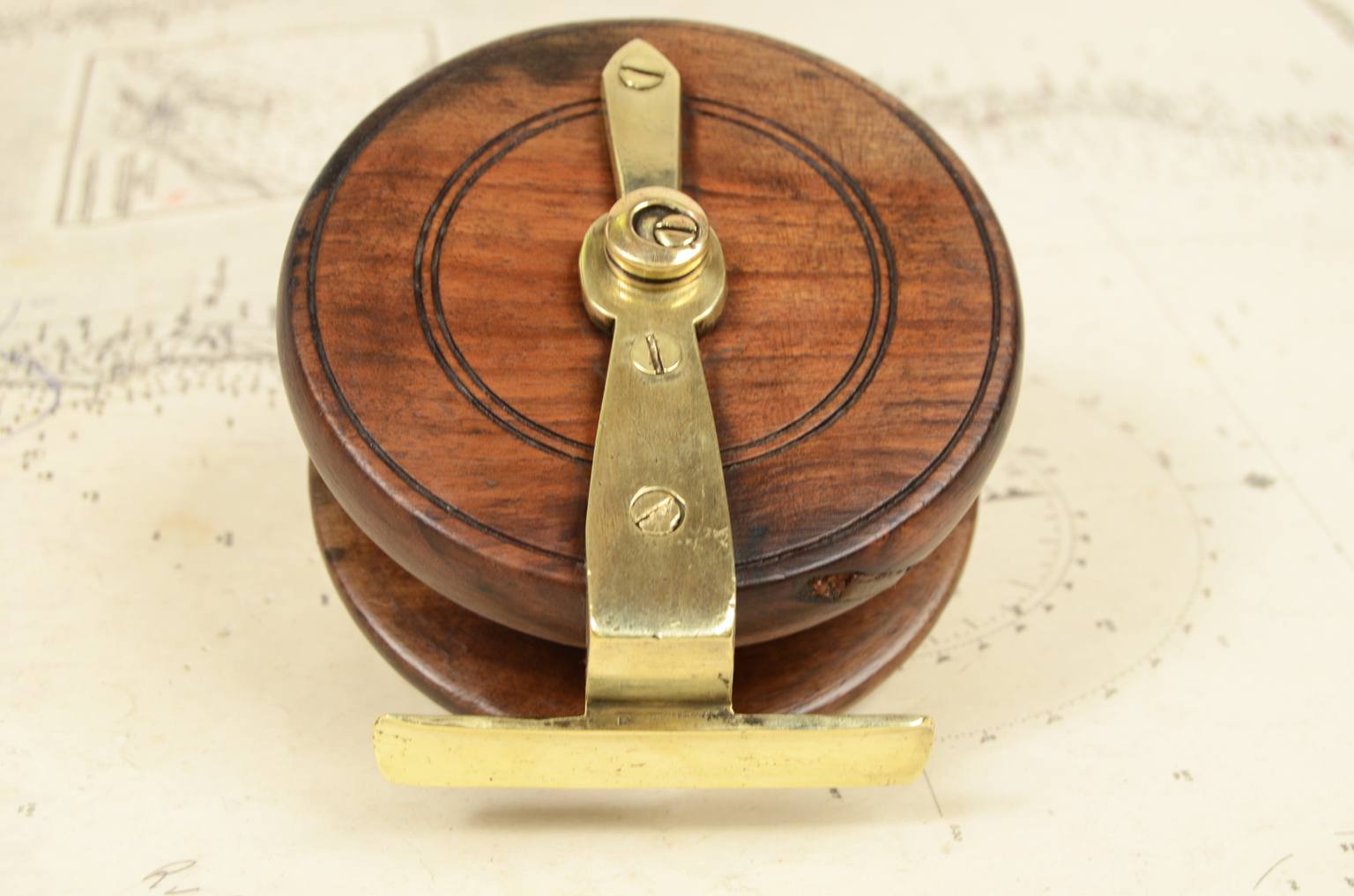 Antiquariato nautico/6340B-Mulinello da pesca