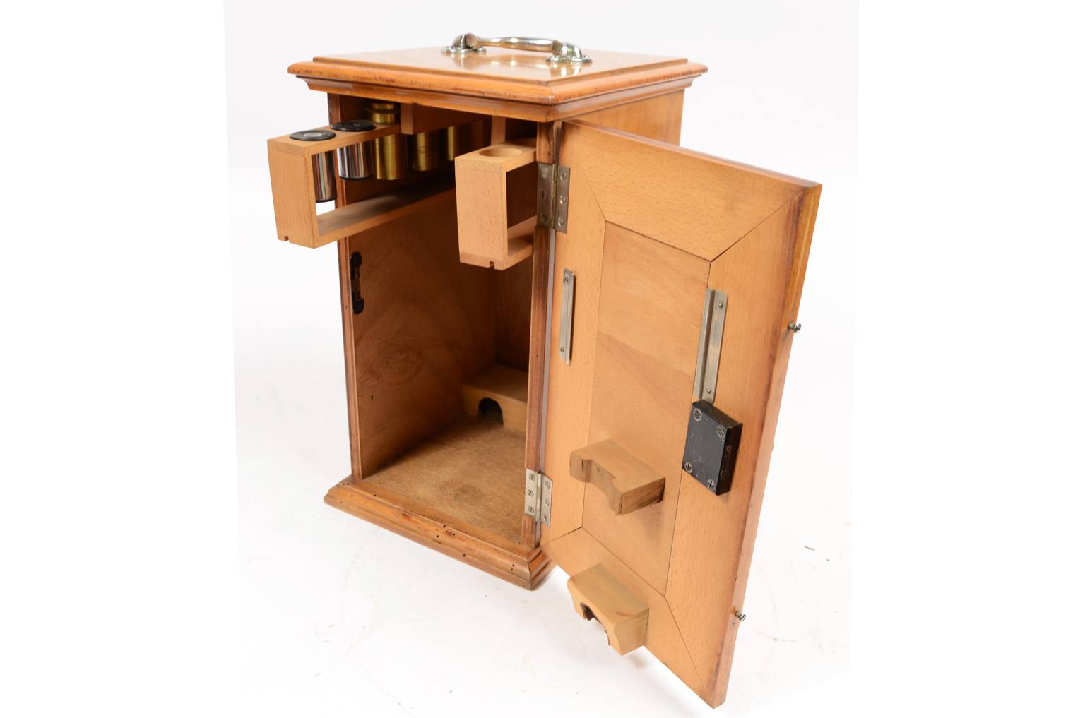 Old medical instruments/650-Antique microscope