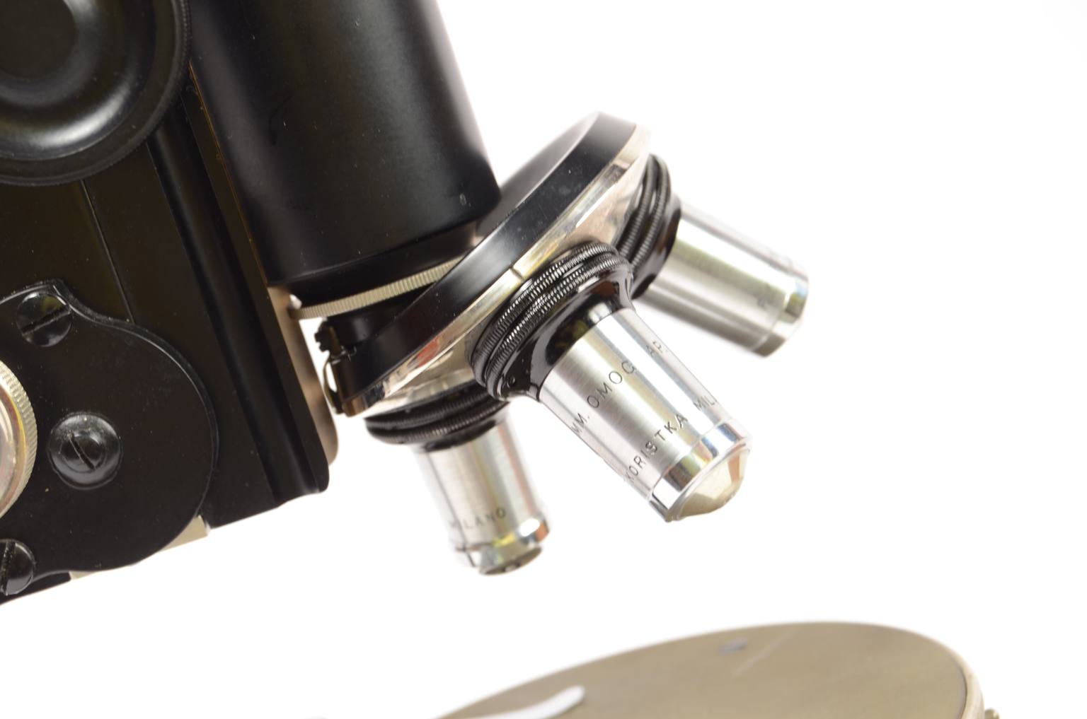 Old medical instruments/650-Antique microscope